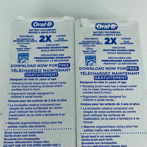 New 2 - Oral-B Kids Battery Powered Electric Toothbrush Featuring Disney’s Raya - Picture 5 of 5